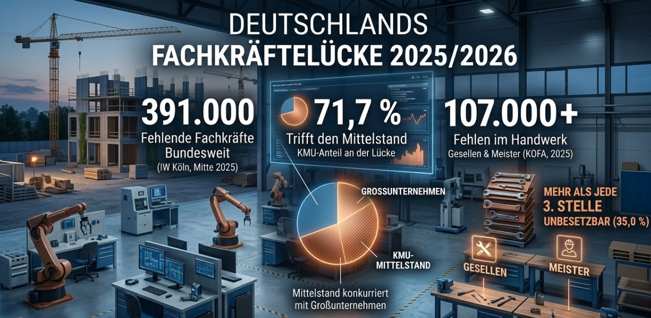 Industriehalle Produktion Fachkräftemangel